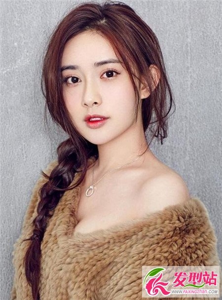 长发侧编发型 优雅女神长发