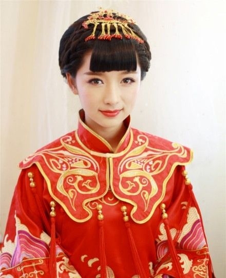 中式婚礼新娘发型美哒哒