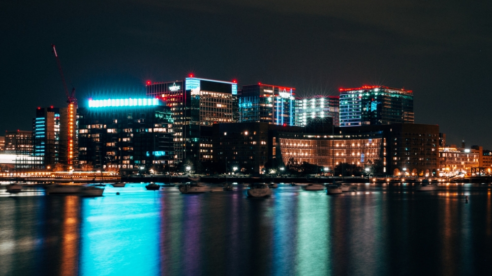 华美的城市夜景摄影高清宽屏桌面壁纸