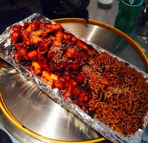 拉面配炸鸡