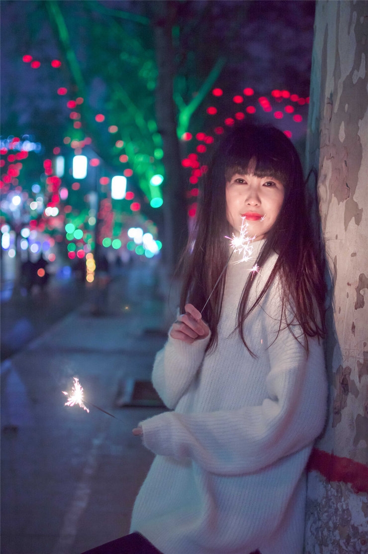女神清纯图片 宛如夜的精灵
