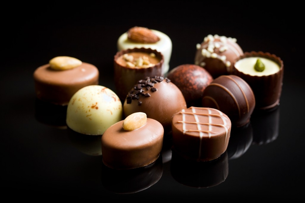美味的巧克力零食食物特写图片