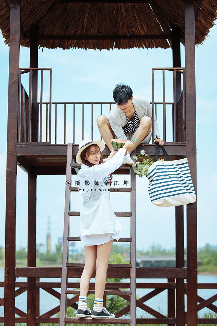 日系小情侣 婚纱照