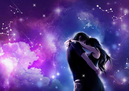 唯美的星空系列意境情侣图片
