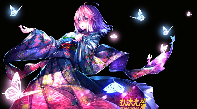 东方Project西行寺幽幽子动漫桌面壁纸