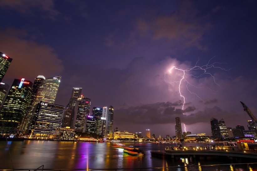 惊天动地的雷电图片