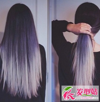 染发是条不归路 仙女紫染发发型图片