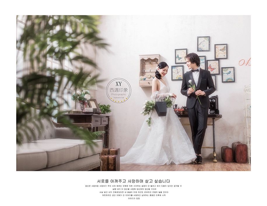 韩式恋情 婚纱照