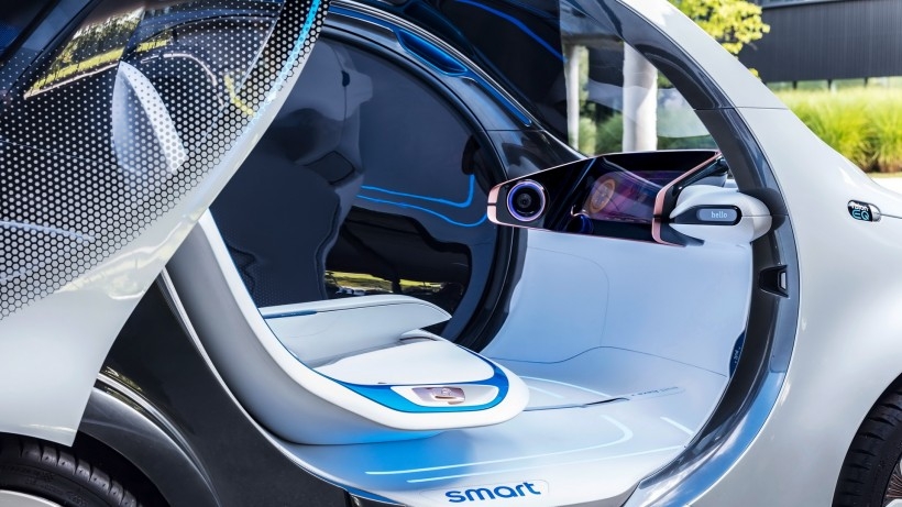 2017奔驰smart vision EQ fortwo桌面壁纸