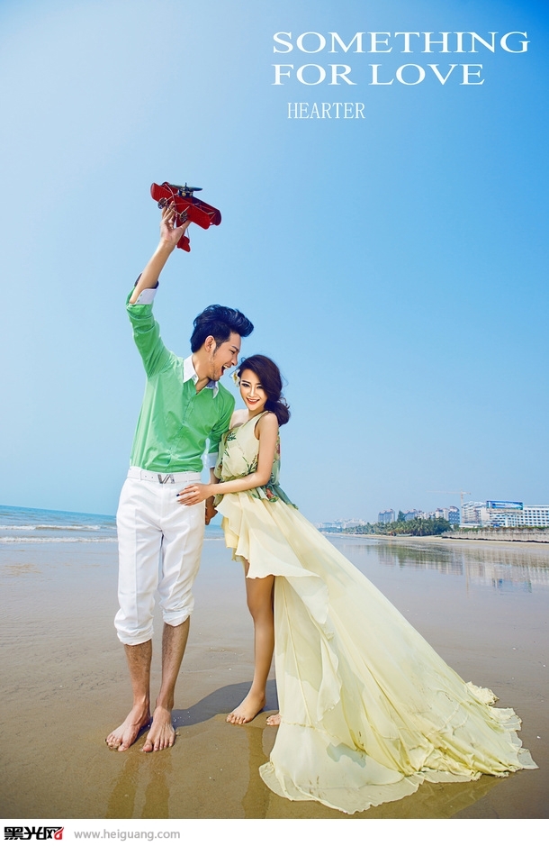 盛夏的摩艇 婚纱照