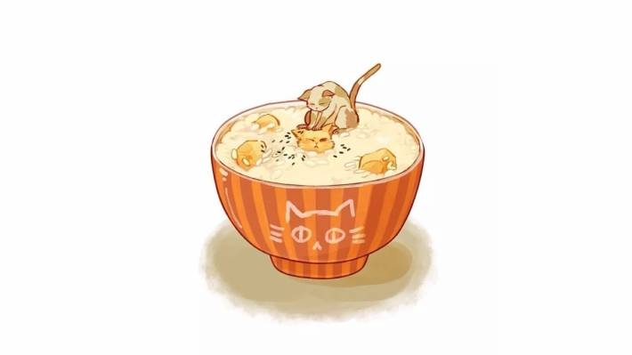 诱人甜品美食手绘电脑壁纸