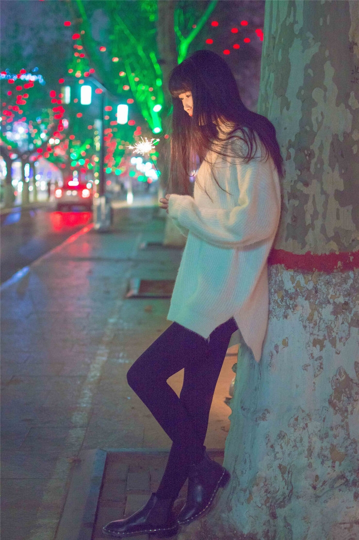 女神清纯图片 宛如夜的精灵