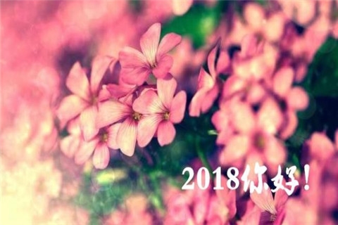 2018你好图片带字大全 关于你好2018的图片唯美大全