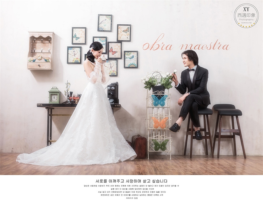 韩式恋情 婚纱照