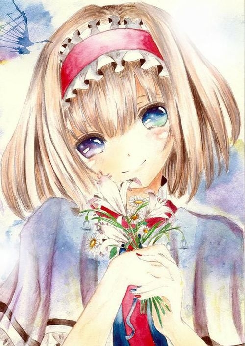 那些美美的女生插画