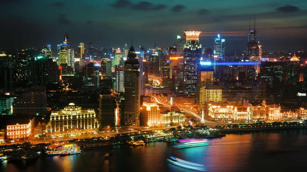 华美的城市夜景摄影高清宽屏桌面壁纸