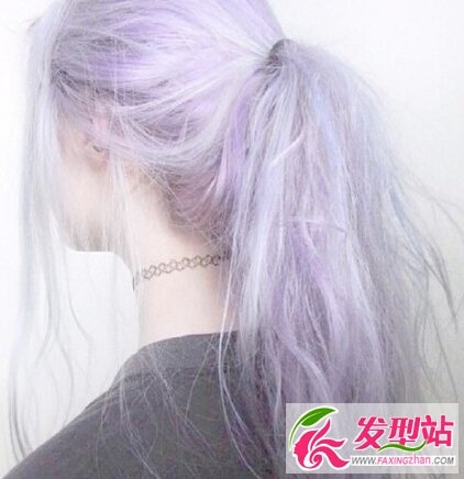 染发是条不归路 仙女紫染发发型图片