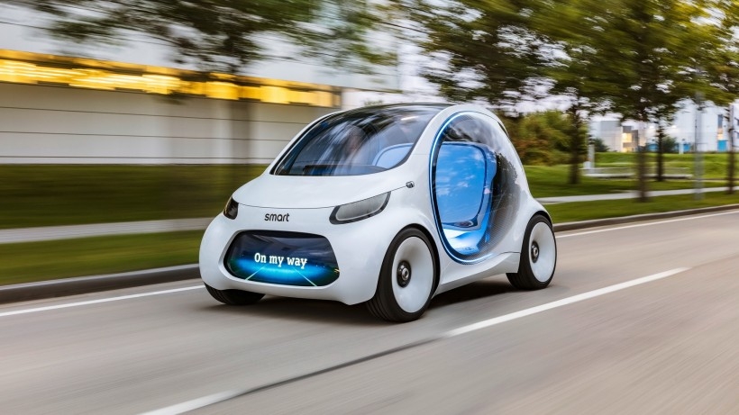 2017奔驰smart vision EQ fortwo桌面壁纸