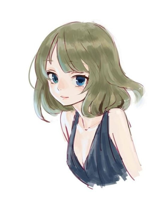 那些美美的女生插画