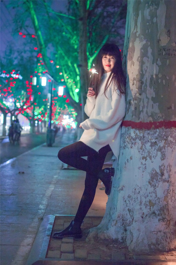 女神清纯图片 宛如夜的精灵