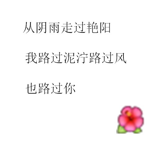 从未顾及我感受，又怎知我难受