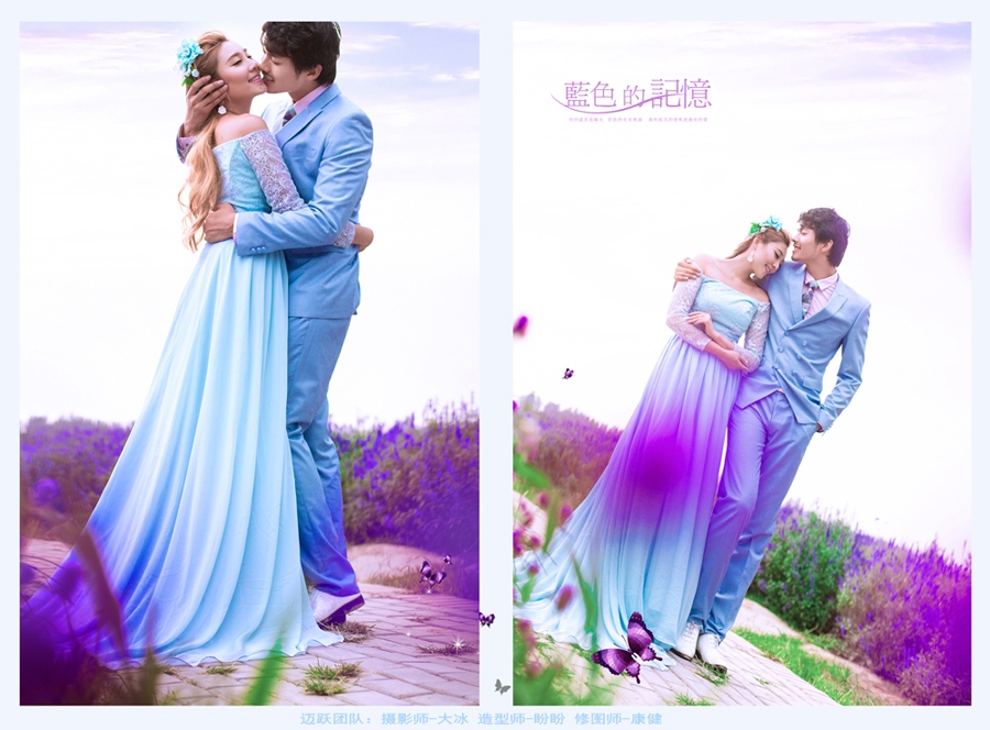 蓝色记忆 婚纱照