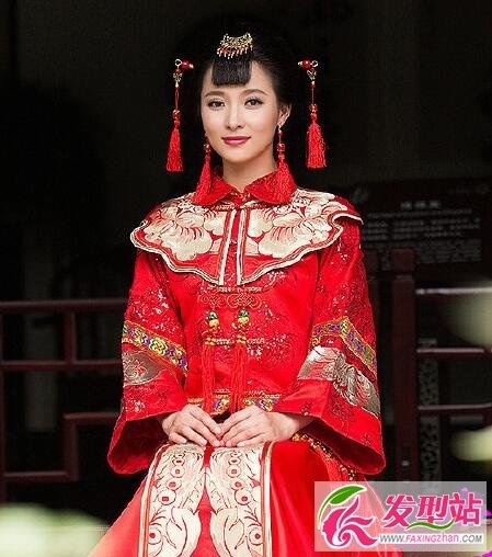 中式复古新娘发型 新款秋冬新娘造型