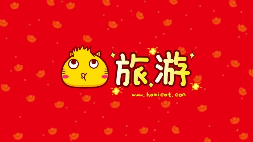 可爱卡通哈咪猫幸运符桌面壁纸
