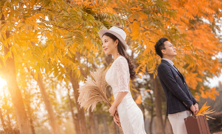 金秋秋意浓 婚纱照