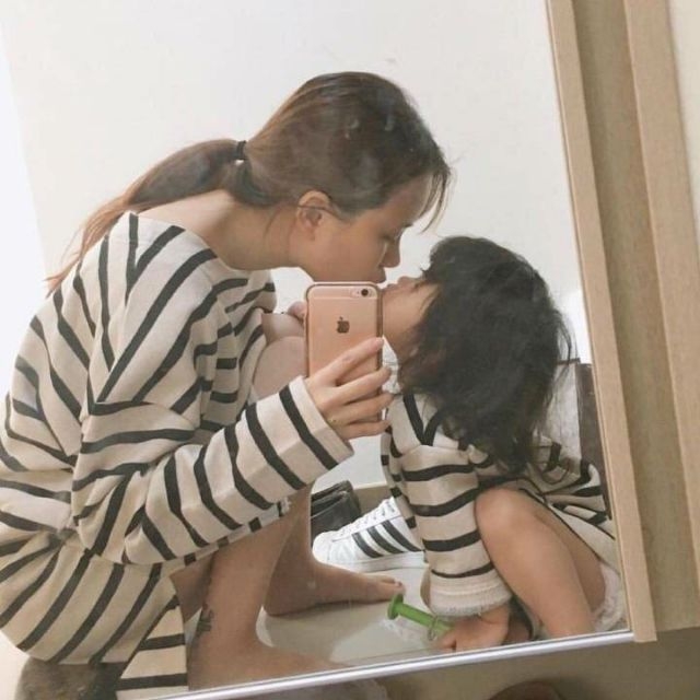 "以后也要跟女儿穿情侣装秀恩爱" ​