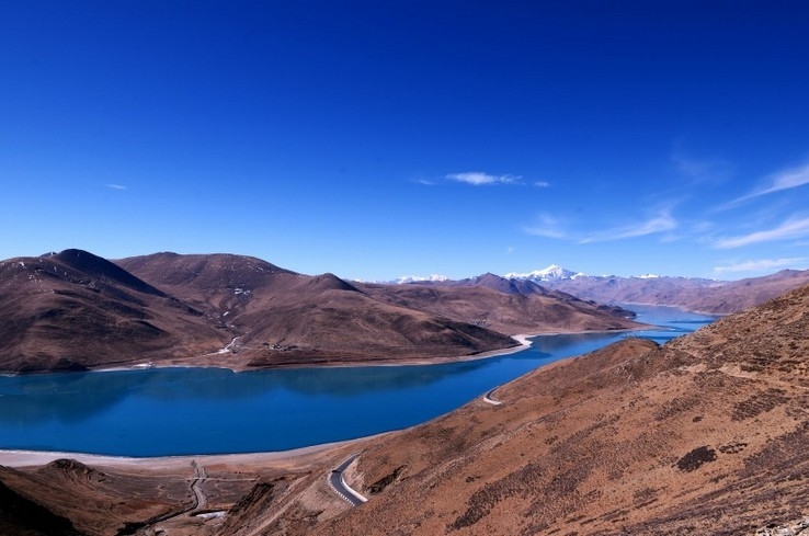 摄影西藏羊卓雍错唯美自然风景图片