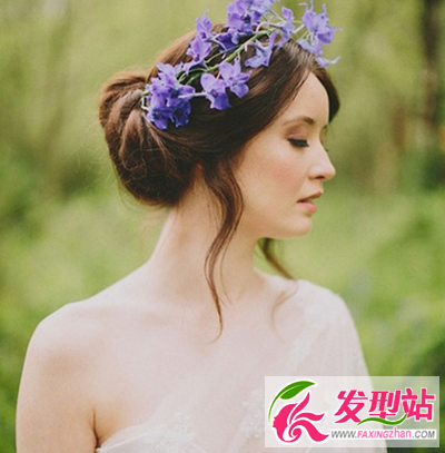 时尚简约的新娘发型 轻松帮你打造出仙女范儿