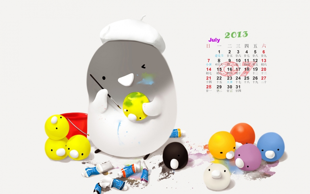 2013年7月精选卡通电脑壁纸