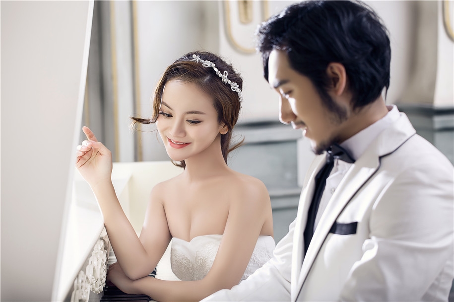 西式风情 婚纱照