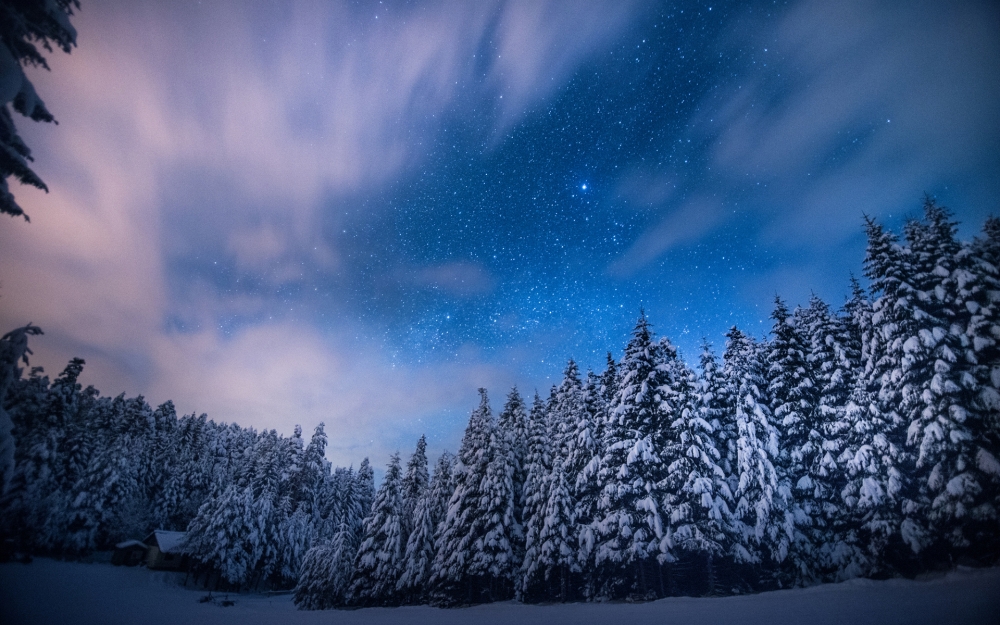 高清唯美冬季雪景宽屏电脑桌面壁纸