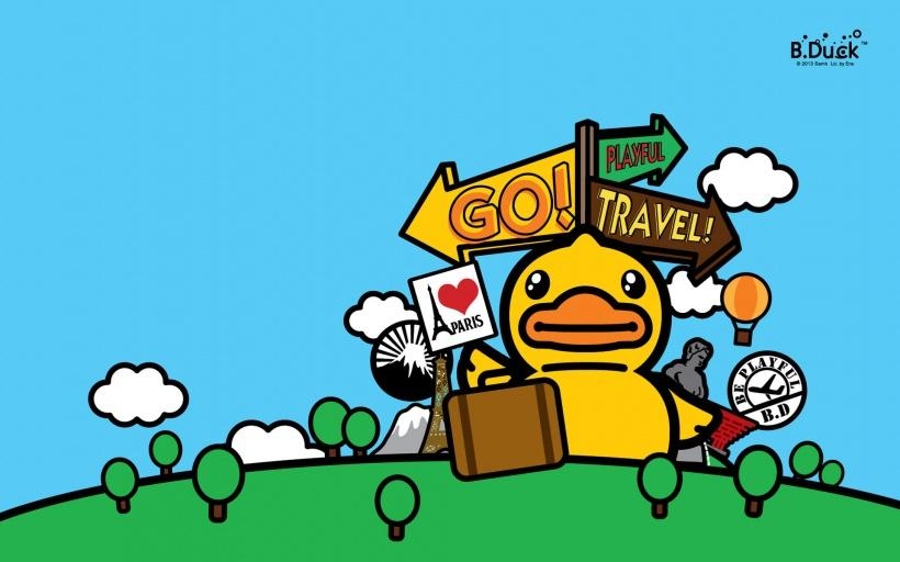 黄色橡皮小鸭B Duck图片