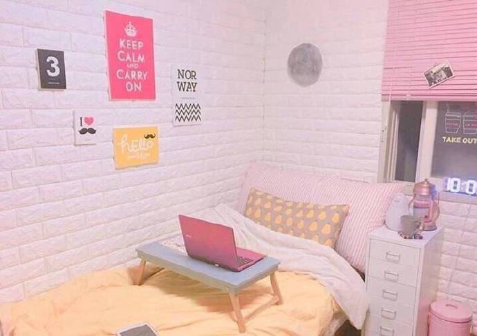 粉色调房间 太适合单身女生