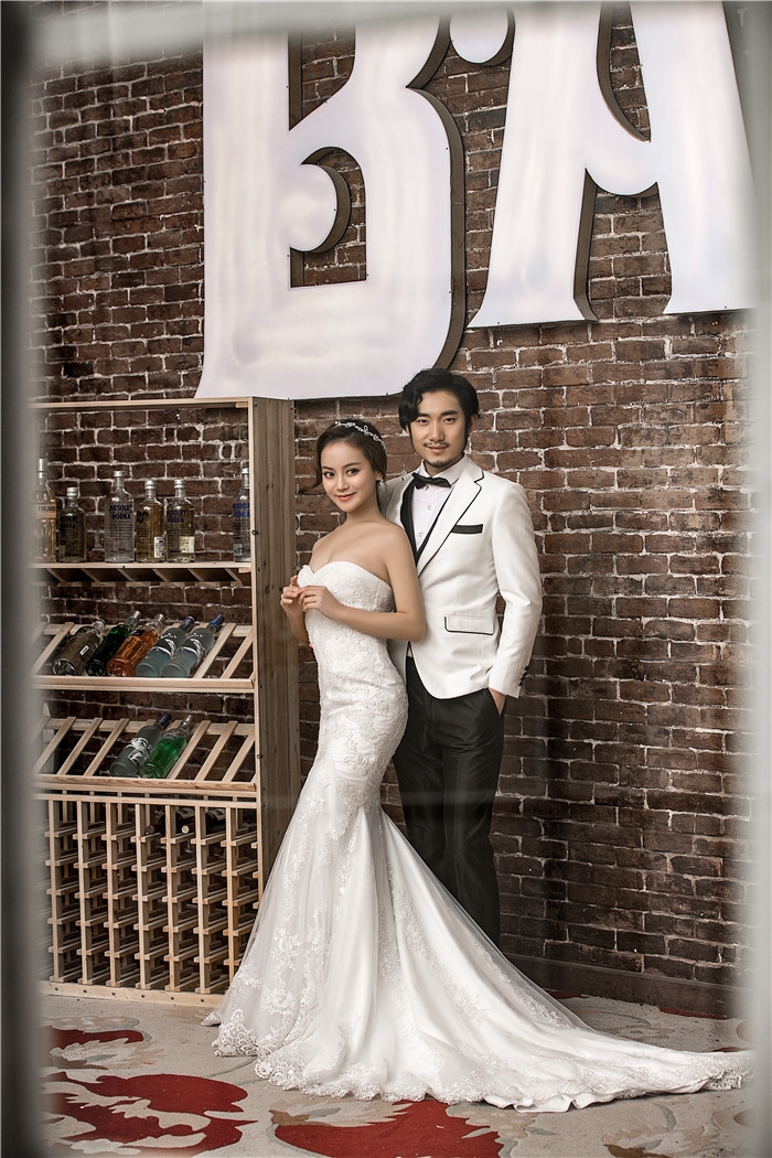 西式风情 婚纱照
