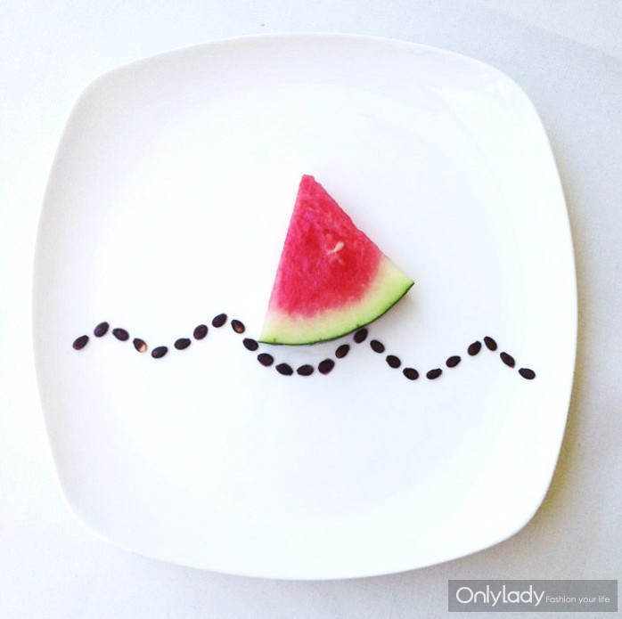 美食中的浪漫“盘中画”