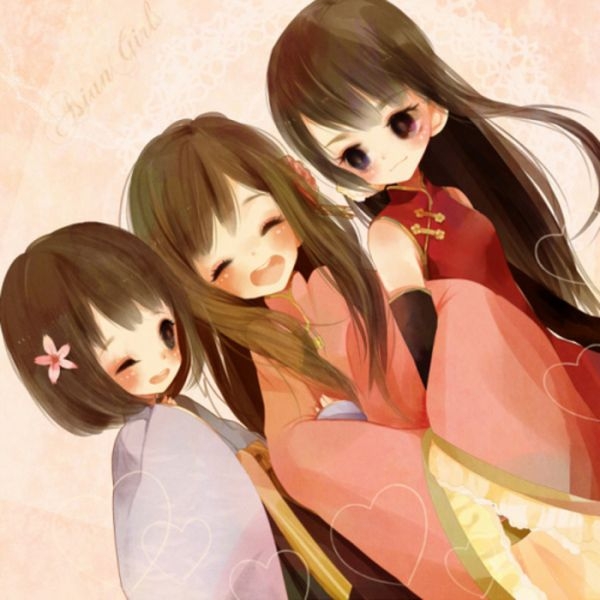 卡哇伊女生插画图片