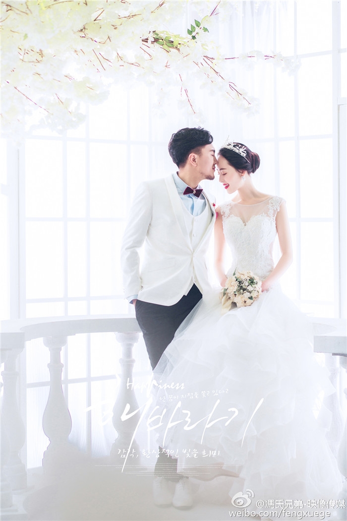 樱花情 婚纱照