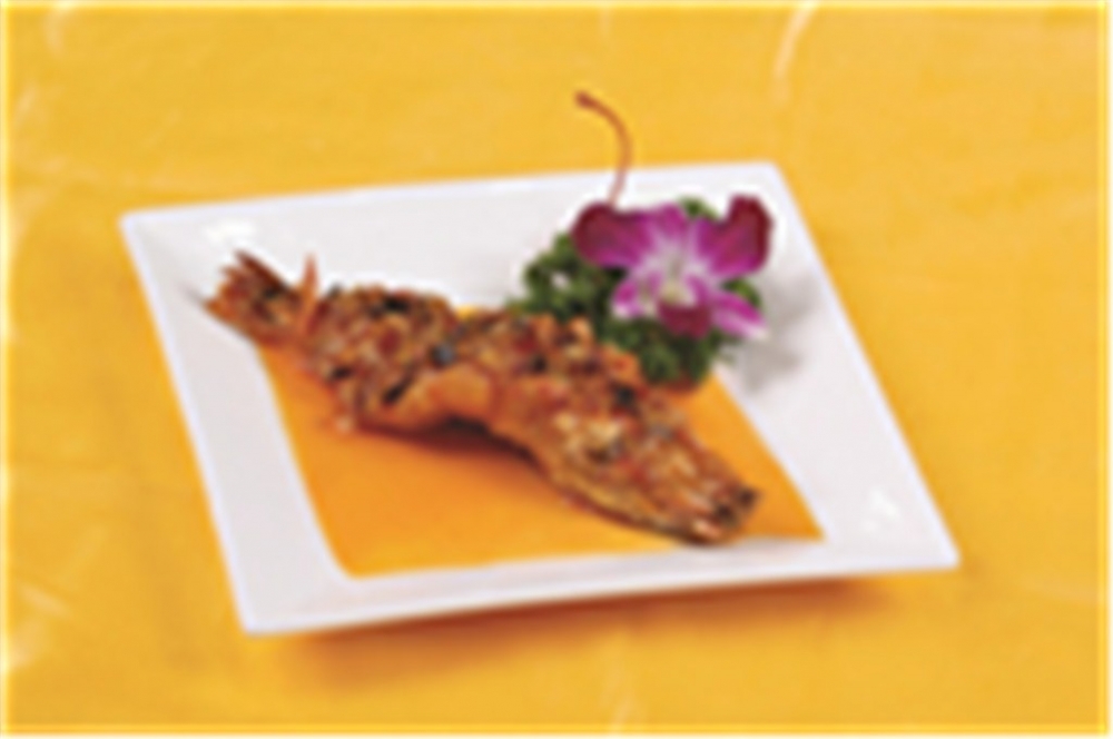 干烧大明虾中式菜品美食素材图片