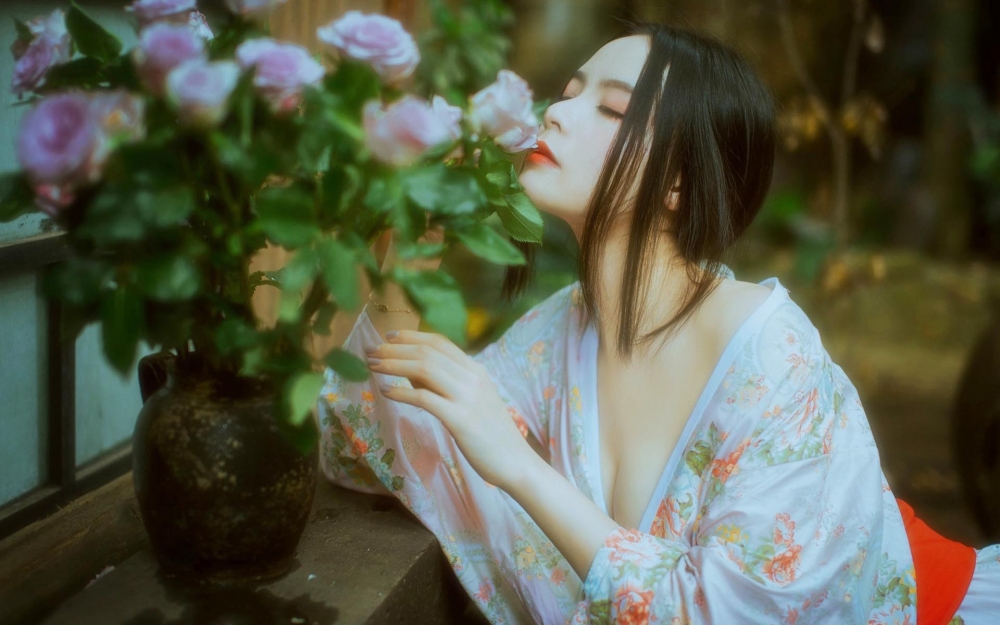 古风美女高清性感知性写真壁纸