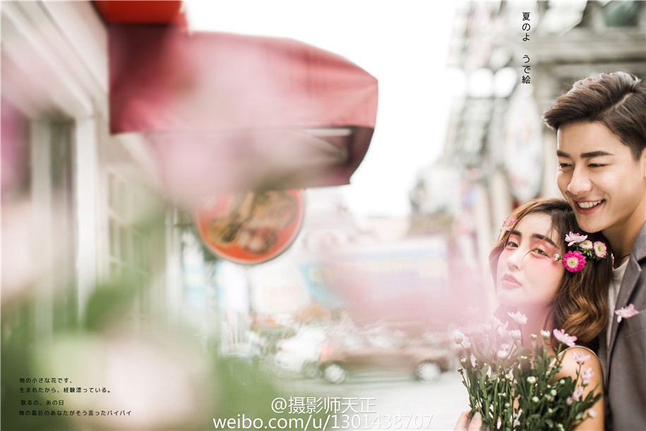 浪漫街头 婚纱照