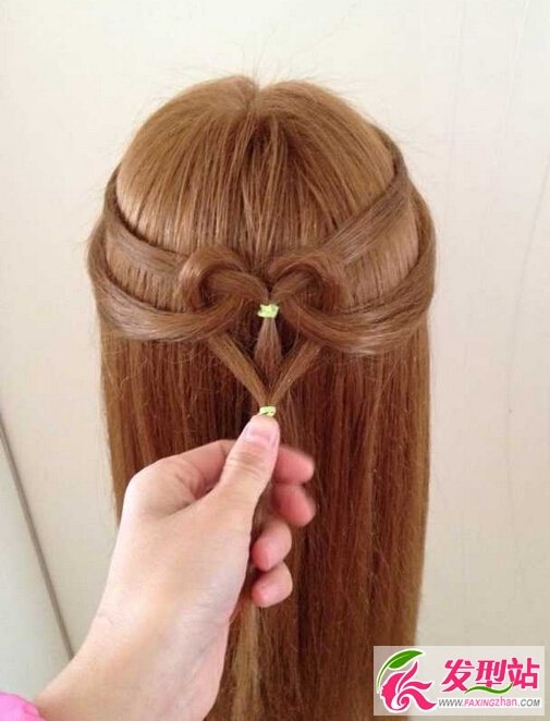儿童心形编发合集附教程 送给女儿的一颗心！