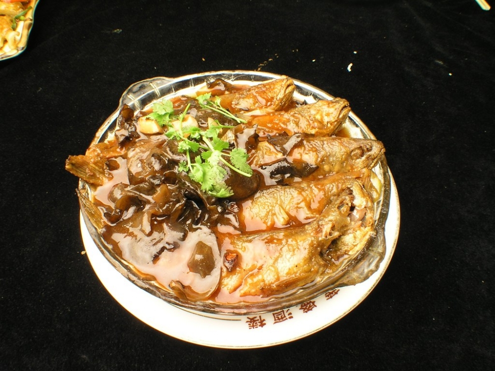 茂盛炖黄花鱼凉菜系列美食素材图片