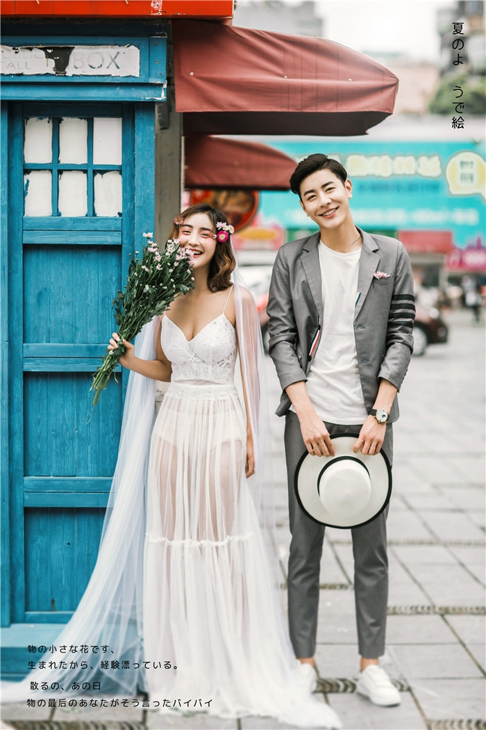 浪漫街头 婚纱照