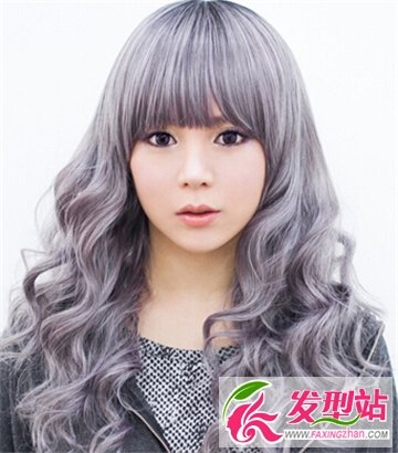 韩式烫染发个性发型 秀气水灵的女生发型