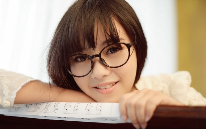 文艺小清新美女高清宽屏壁纸