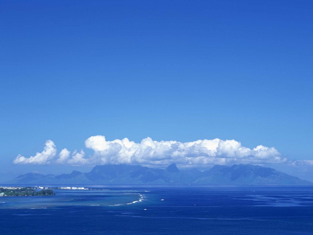 夏日清新怡人海滨蓝天白云唯美风景桌面壁纸图片大全